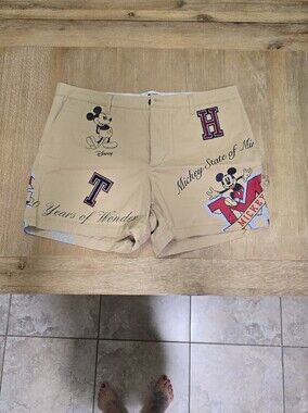 Disney Tan Mickey Graphic Women Shorts